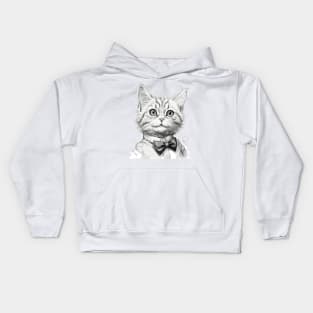 smart cat Kids Hoodie